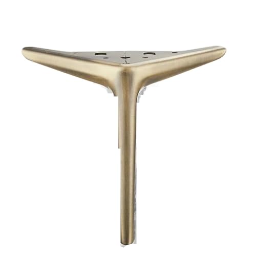 LSNNMU 4 Stück Metall-Möbelbeine, 10 cm, Schrank, Sofa, Tisch, for, Schrankfüße, Stütze, Möbelzubehör(Brown) von LSNNMU