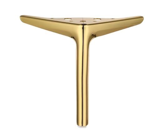 LSNNMU 4 Stück Metallmöbelbeine TV-Schrank Bett Couchtisch Beine Schreibtisch Hocker Stuhl Füße Sofa Hardware Bein(Gold A,25cm) von LSNNMU
