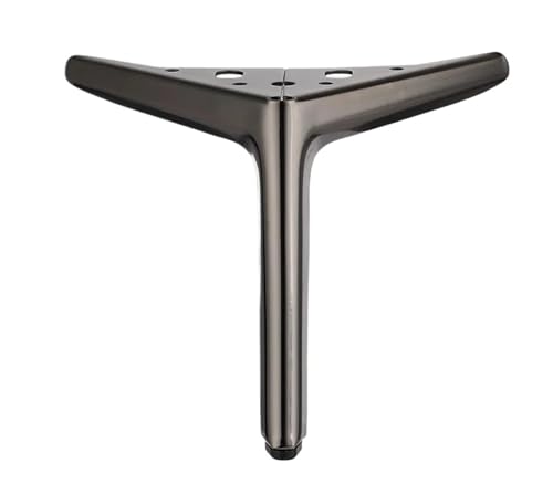 LSNNMU 4 Stück Metallmöbelbeine TV-Schrank Bett Couchtisch Beine Schreibtisch Hocker Stuhl Füße Sofa Hardware Bein(Grey,12cm) von LSNNMU