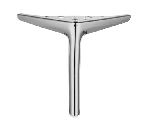 LSNNMU 4 Stück Metallmöbelbeine TV-Schrank Bett Couchtisch Beine Schreibtisch Hocker Stuhl Füße Sofa Hardware Bein(Silver,25cm) von LSNNMU