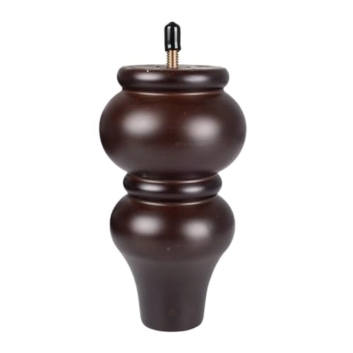LSNNMU 4 Stück Möbelbeine Massivholz Sofabeine Ersatzfüße Beschläge Höhe 12,5/15/20 cm Couchtisch Schrank Holzbeine(15cm-4pcs) von LSNNMU