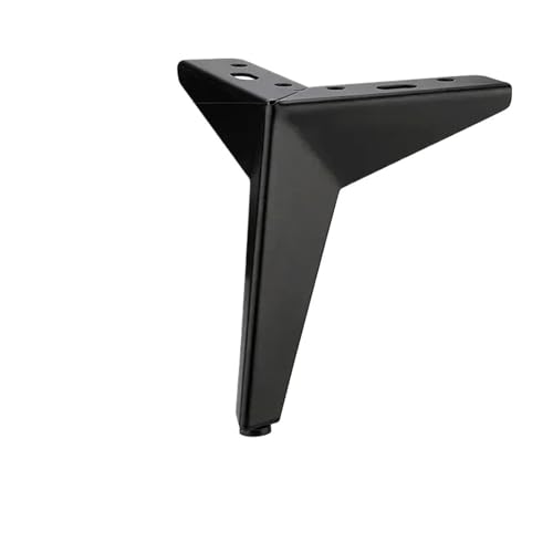 LSNNMU 4 Stück Möbelbeine aus Metall, Eisen, Sofafüße, Tisch, Bett, Stuhl, Schreibtisch, Kommode, Schrank, Möbel, Stützstühle, Füße, Höhe(Black 15CM) von LSNNMU
