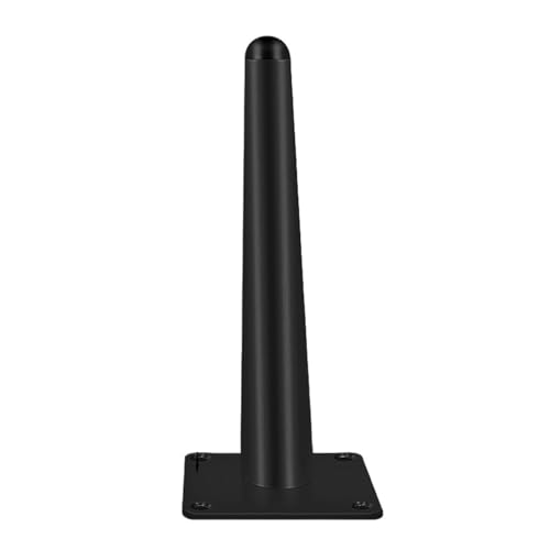 LSNNMU 4 Stück Möbelbeine aus kaltgewalztem Stahl, Tischfüße, Sofa- und Bettbeine, Ersatz for robuste Möbelbeschläge(Black Vertical 17cm) von LSNNMU