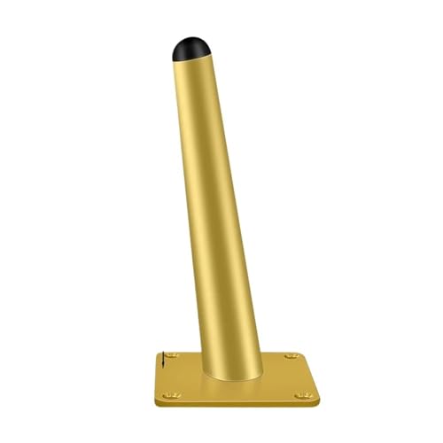 LSNNMU 4 Stück Möbelbeine aus kaltgewalztem Stahl, Tischfüße, Sofa- und Bettbeine, Ersatz for robuste Möbelbeschläge(Gold Slant 30cm) von LSNNMU