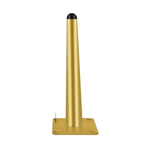 LSNNMU 4 Stück Möbelbeine aus kaltgewalztem Stahl, Tischfüße, Sofa- und Bettbeine, Ersatz for robuste Möbelbeschläge(Gold Vertical 20cm) von LSNNMU