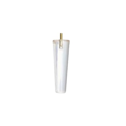 LSNNMU 4 Stück Schrauben, Möbel, DIY-Beine, transparente Glasfüße, for Beistelltische, Kaffeetische, Buffets, Schränke, Bett, Tee, Barhocker, Füße(15cm 4cps) von LSNNMU