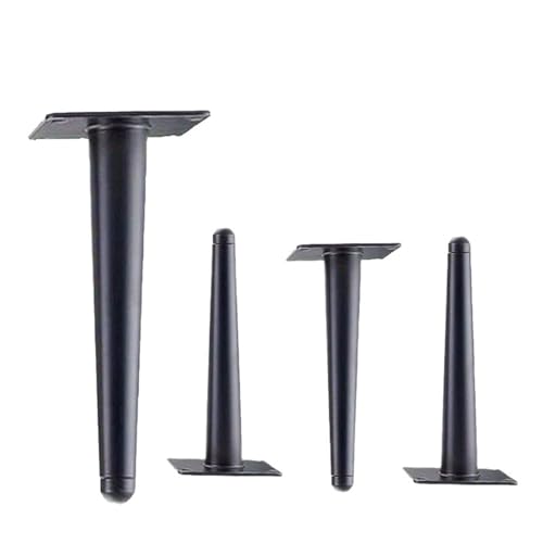 LSNNMU 4 Stück dekorative Schrankbeine, TV-Ständer, Schrank, Tisch, Stuhl, Metallmöbelbeine, runde, hohe, schlanke, konische Sofabeine LSNNMU 4 Stück dekorative Schrankbeine, TV-Ständer, Schrank, Tisch, Stuhl, Metallmöbelbeine, runde, hohe, schlanke, konische Sofabeine von LSNNMU