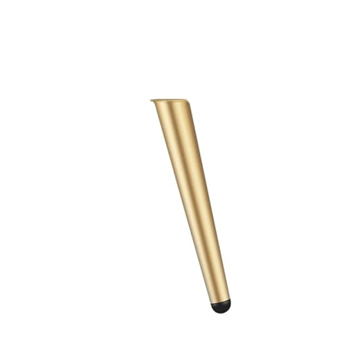 LSNNMU 4 Stück schwarz-goldene Möbelbeine, Sofabeine, kaltgewalzter Stahl, TV-Schrank-Stützfüße, Möbel-Hardware(Black B,17cm) von LSNNMU