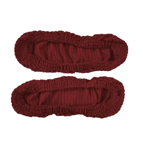LSNNMU 4 Stück wasserdicht for Büro und Zuhause, Stretch-Stuhl-Armlehnenbezüge, Computerstuhl, Ellenbogen- und Armlehnenschutz(Wine Red,42x13cm) von LSNNMU