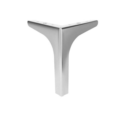 LSNNMU 4 Teile/Satz Haushalt Möbel Beine Heavy Duty Metall Sofa Füße for Tisch Stuhl Schreibtisch Hardware(Silver-10cm-4pcs) von LSNNMU