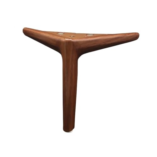 LSNNMU 4 Teile/Satz Verdickte Walnuss Farbe Schrank Beine Sofa Füße Möbel Stützbeine Kaffee Tisch(12cm 4pcs) von LSNNMU