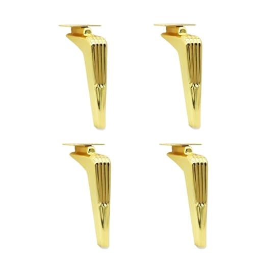 LSNNMU 4 stücke 15/18 cm for Sofa Füße Metall Möbel Beine Unterstützung Badezimmer Schrank Bett Kommode Kaffee Tisch ersatz(4pcs 15cm Golden) von LSNNMU