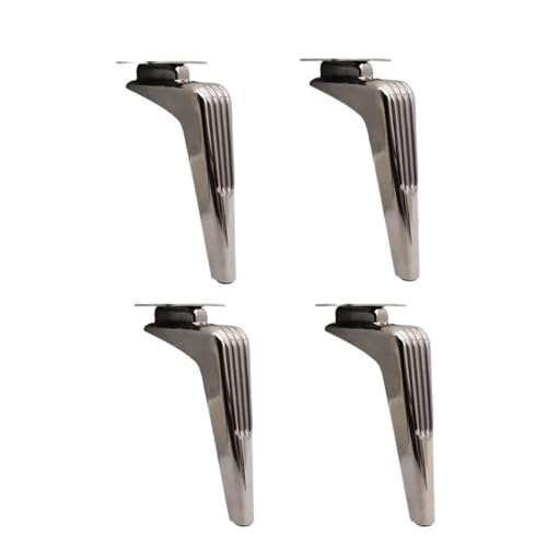 LSNNMU 4 stücke 15/18 cm for Sofa Füße Metall Möbel Beine Unterstützung Badezimmer Schrank Bett Kommode Kaffee Tisch ersatz(4pcs 15cm Grey) von LSNNMU