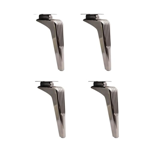 LSNNMU 4 stücke 15/18 cm for Sofa Füße Metall Möbel Beine Unterstützung Badezimmer Schrank Bett Kommode Kaffee Tisch ersatz(4pcs 18cm Grey) von LSNNMU