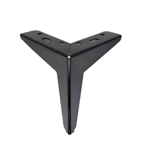 LSNNMU 4 stücke Möbel Beine Metall Eisen Sofa Füße for Tisch Bett Stuhl Schreibtisch Kommode Schrank Unterstützung Hardware(Black,13cm) von LSNNMU