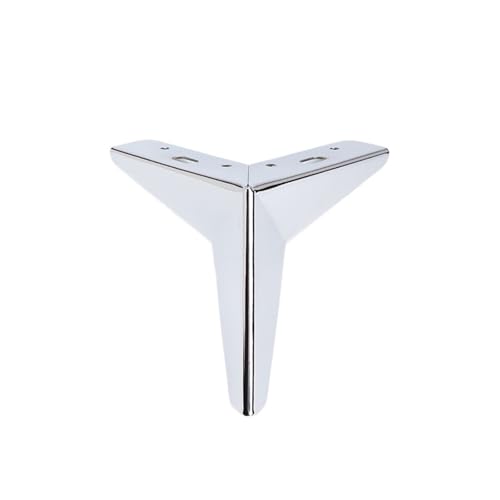 LSNNMU 4 stücke Möbel Beine Metall Eisen Sofa Füße for Tisch Bett Stuhl Schreibtisch Kommode Schrank Unterstützung Hardware(Silvery,10cm) von LSNNMU