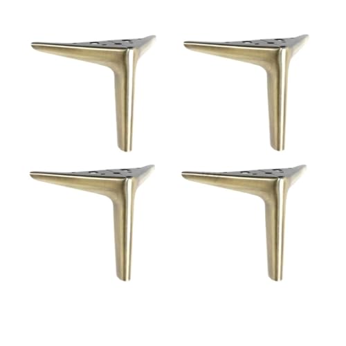 LSNNMU 4PCS Metall Möbel Beine Schrank Bett Kaffee Tisch Bein Schreibtisch Hocker Stuhl Fuß Sofa Hardware Ersatz(4PCS Bronze 25cm) von LSNNMU
