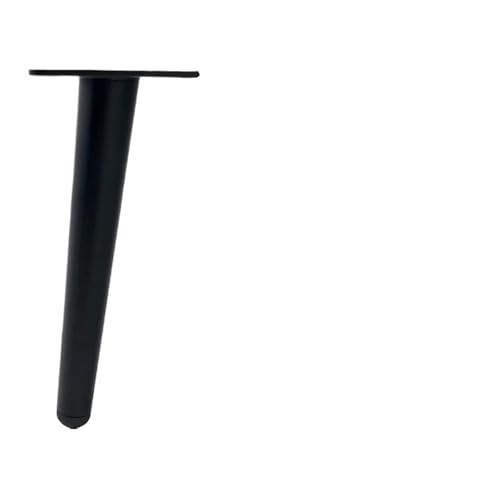 LSNNMU 4PCS Metall Möbel Beine Schwarz Gold Konische Hocker Stuhl Schreibtisch Sofa Nachttisch Ersatz Tisch Bein(Black,20cm) von LSNNMU