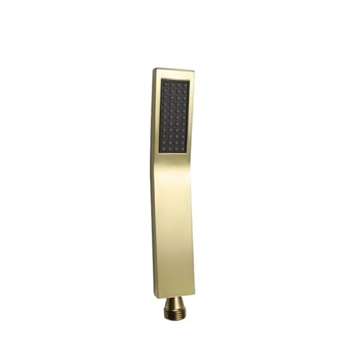 LSNNMU Duschkopf 2 Stück Handbrause aus gebürstetem Gold for Badezimmer, Gold-Finish aus Messing oder Edelstahl, Regendusche, Sprühbad, Handbrause(Type A Brass) von LSNNMU
