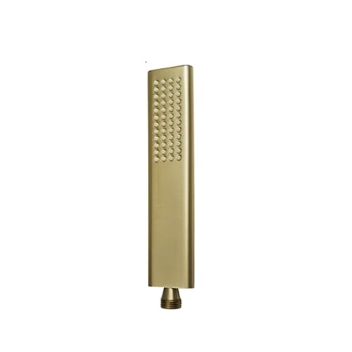 LSNNMU Duschkopf 2 Stück Handbrause aus gebürstetem Gold for Badezimmer, Gold-Finish aus Messing oder Edelstahl, Regendusche, Sprühbad, Handbrause(Type C Brass) von LSNNMU