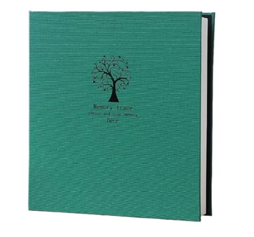 LSNNMU Fotoalbum 6 Zoll 800 Bilder Leder Interstitial Fotoalbum Große Kapazität Scrapbook Familie Hochzeit Geburtstag Erinnerung Fotobuch(Green A) von LSNNMU