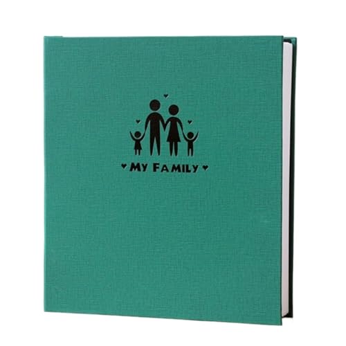 LSNNMU Fotoalbum 6 Zoll 800 Bilder Leder Interstitial Fotoalbum Große Kapazität Scrapbook Familie Hochzeit Geburtstag Erinnerung Fotobuch(Green B) von LSNNMU