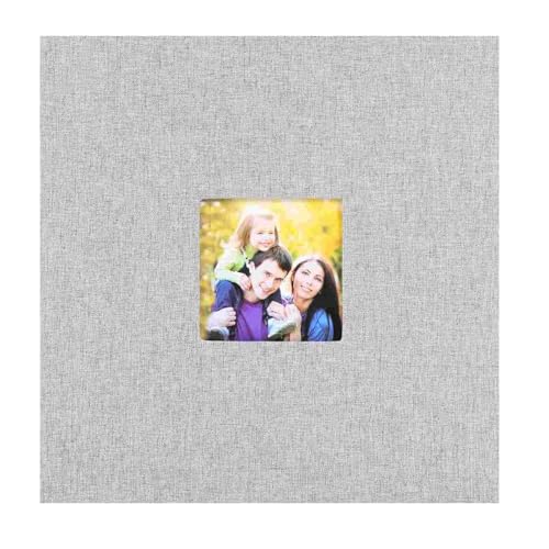 LSNNMU Fotoalbum DIY Fotoalbum Selbstklebende Seiten Bild Scrapbook Familie 5x7 Fotobuchalben for Fotos(Grey) von LSNNMU
