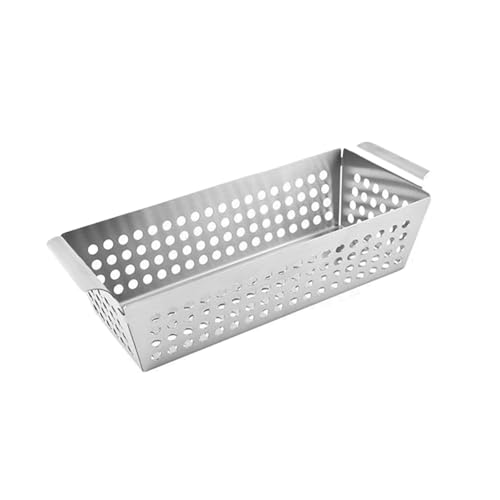 LSNNMU Gemüse-Grillkorb, Edelstahl, undichte Bratpfanne, Grill-Werkzeuge und Gadgets for den Außenbereich(S) von LSNNMU