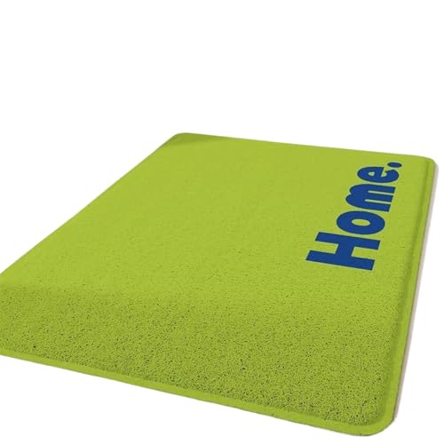 LSNNMU Große PVC-Fußmatte, Heimdekoration, rechteckiger Teppich, Aufzug, Eingang, Boden, Einkaufszentrum, Hotel-Willkommensmatte, Outdoor-Teppiche(Green,60X90cm) von LSNNMU