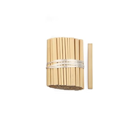 LSNNMU Holzdübel 30 Stück unbehandelte quadratische Holzdübelstangen aus Hartholz, Balsaholz, Bastelstäbe for Heimwerkerprojekte, Modellbau(100X10 mm) von LSNNMU