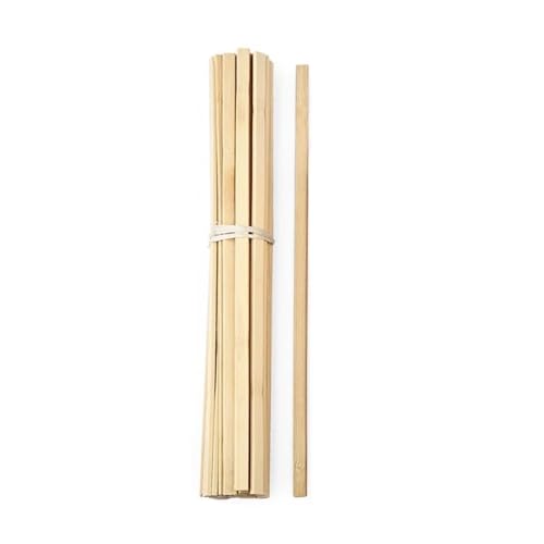 LSNNMU Holzdübel 30 Stück unbehandelte quadratische Holzdübelstangen aus Hartholz, Balsaholz, Bastelstäbe for Heimwerkerprojekte, Modellbau(400X10mm) von LSNNMU