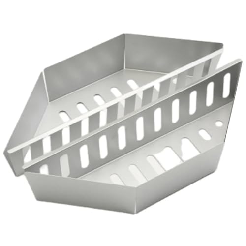 LSNNMU Holzkohlekorb-Set, Grill-Holzkohlegrill-Korbhalter, Grillzubehör, verzinktes Outdoor-BBQ-Holzkohlekorb-Set, 2 Stück von LSNNMU