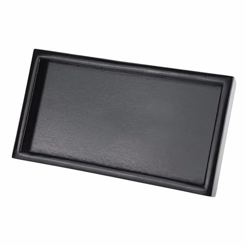 LSNNMU Serviertablett 2 stücke Holz Tablett Tee Lebensmittel Server Platte Snack Deseert Platte Küche Werkzeuge Tablett(22 * 12 * 2cm) von LSNNMU