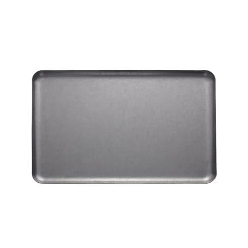 LSNNMU Serviertablett 2 stücke Rechteck Edelstahl Tablett Buffet Präsentation Tablett Metall Lebensmittel Tablett Home Storage Organisation Snack Gericht(30 * 19.2cm) von LSNNMU