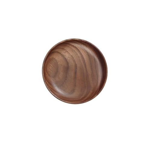 LSNNMU Serviertablett Tablett aus Walnussholz, rechteckiges Haushalts-Teetablett, Obstteller, Kaffee-Serviertablett aus massivem Holz(10.5 * 10.5cm) von LSNNMU