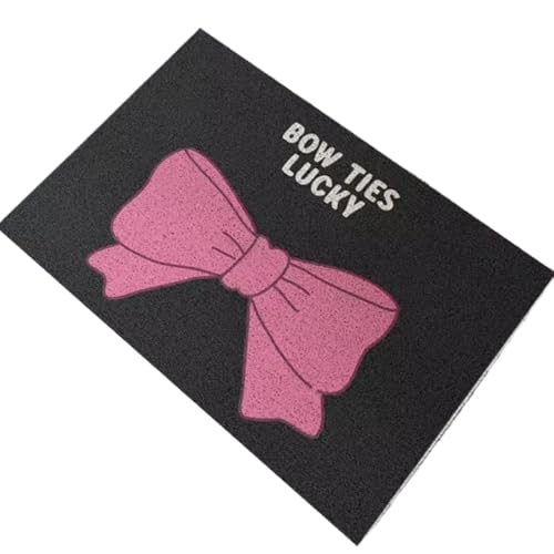 LSNNMU Türmatten PVC Fliegen Willkommen Fußmatte Schneidbare Hauseingangsmatte Teppich Teppich Anti Staub Tür Boden Pad Outdoor Home Decor(Black,45x75cm) von LSNNMU