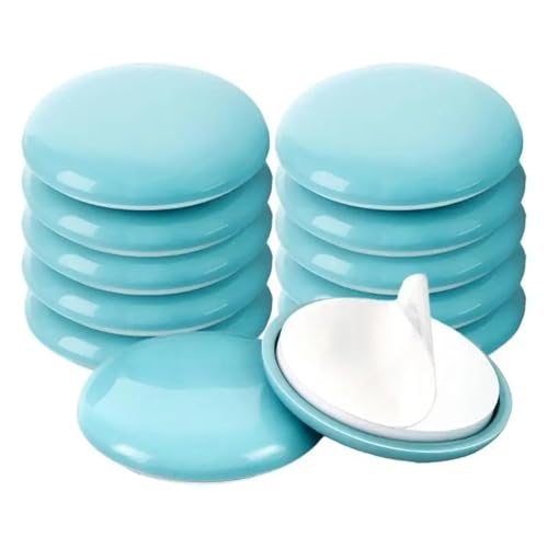 Möbelgleiter 12 Stück strapazierfähige Möbelgleiter, rutschfeste Stuhlpolster mit einfacher Installation und Verwendung for Harte Böden(Sky Blue) von LSNNMU