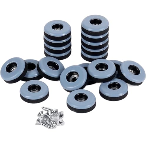 Möbelgleiter 20 Stück Möbelgleiter mit Schrauben PTFE for Sofa, Bett, Tisch, Couch, Esszimmerstühle, strapazierfähige Möbelfüße von LSNNMU