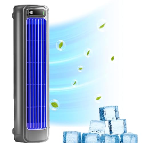 Coldeez KüHlköNig,Coldeez Cooling Ace,Tragbare Klimaanlage KüHlventilator Leise, Mit 3 Geschwindigkeiten Und Led-Touchscreen (Blau) von LSNTUU
