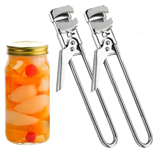 LSNTUU Gluckaro Dosenöffner, Funnel Gluckaro Dosenöffner, Einstellbarer Multifunktionaler Dosenöffner Aus Edelstahl Gluckaro, Dosenöffner Von Gluckaro, Dosenöffner Manuell Gluckaro (2PCS) von LSNTUU