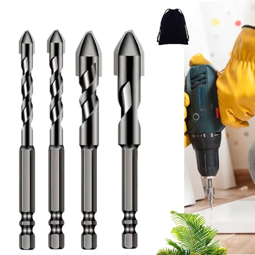 Hochfester Exzenterbohrer mit schrägem Kopf,High-strength Eccentric Twist Drill Bit,High Strength Oblique Head Eccentric Drill Bit,Multifunction Drill Bit Sets (6+8+10+12) von LSNTUU