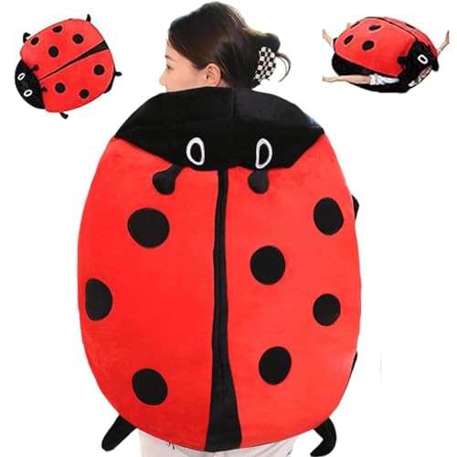 LSNTUU Big Bug Pillow Marienkäfer,Marienkäfer Kissen Zum Anziehen, Marienkäferkissen aus Plüsch (100CM) von LSNTUU