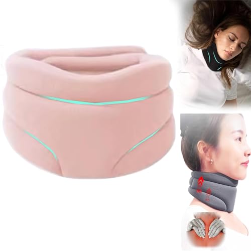 LSNTUU Neuleben Snooze NackenstüTze, Neuleben, Snooze - Schlafhilfe NackenstüTze, Neuleben Snooze Schlafhilfe NackenstüTze Gegen Schnarchen, Neuleben RüCkenstrecker, Snooze Loop Nackenkissen (Rosa) von LSNTUU