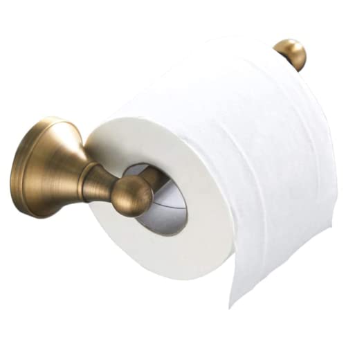 LSOAARRT Toilettenpapierhalter ohne Deckel Antiquität Messing Bad WC-Rollenhalter Wandmontage, Bronze gebürstet (Brushed Bronze) von LSOAARRT