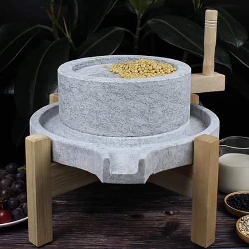 Handgefertigte Steinmühlen, manuelle Getreidemühle for Mehl, leicht zu reinigen und zu zerlegen, for eine einfache Handhabung, gleichmäßige und glatte Zufuhr(30cm/11.8in) von LSOPCYE