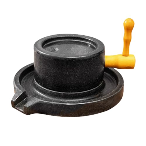 Handmühle Getreidemühle, Handkurbel-Nass-Getreidemühle, Mit Holzständer + Form Aus PP, Gleichmäßiges Mahlen, Geeignet for Mahlen Von Weizen, Reis(30cm/11.8in) von LSOPCYE