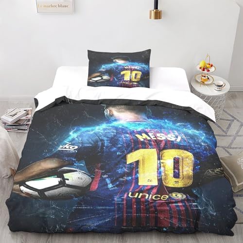 Linen Messi Betten Set Für Kinder Erwachsene Mädchen Bettbezug Set Bettwäsche Set Für Schlafzimmer, Weiche Bequemer Single（135x200cm） von LSORU