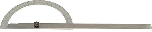 LSR TOOLS Gradmesser 0-180° 200 x 400 mm, mattverchromt, lasergeteilt, 21324200 von lsr tools