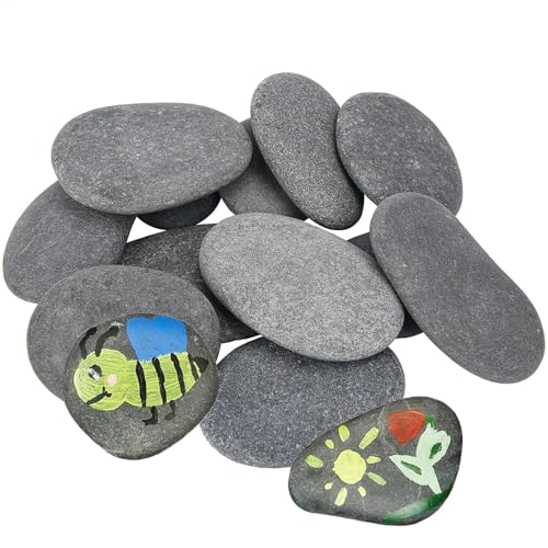 LSRVNM 14 Stück Steine zum Bemalen, 5-8cm Glatte Kieselsteine zum Bemalen Flach Malsteine Strand Kiesel, Aquarium Deko Stein, DIY Malerei Handwerk Steine für Bunte Malerei & Dekoration LSRVNM 14 Stück Steine zum Bemalen, 5-8cm Glatte Kieselsteine zum Bemalen Flach Malsteine Strand Kiesel, Aquarium Deko Stein, DIY Malerei Handwerk Steine für Bunte Malerei & Dekoration von LSRVNM