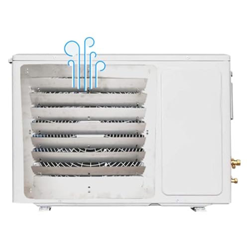LSSHQ Außenklimaanlagen-Deflektor Strapazierfähige Luftauslass-windführungsabdeckung, Mit Anti-direkt-blas-luftleitblech Klimaanlage Abdeckungen(45x45CM/17.7x17.7in) von LSSHQ